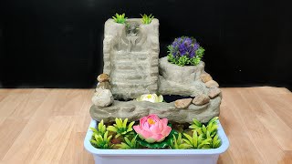 Easy thermocol fountain making idea [upl. by Joelle219]