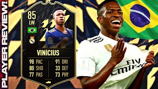 FIFA 22 TOTW VINICIUS JR PLAYER REVIEW  85 TOTW VINICIUS JR REVIEW  FIFA 22 ULTIMATE TEAM [upl. by Oinotnaesoj75]