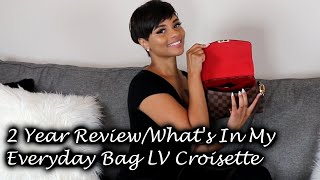 Two Year Review of My Louis Vuitton Croisette amp Whats In My Everyday Bag [upl. by Fidelas]