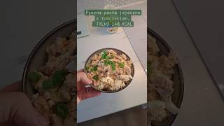 Pasta jajeczna z tuńczykiem 140 kcal 🥚 Białko 15 g  Tłuszcz 8 g Węglowodany 1 g Smacznego [upl. by Nakashima498]