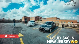 POV BMW 340I TERRORIZE THE STREETS OF NEW JERSEY LOUD BURBLE ECHOS [upl. by Lezah]