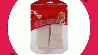 Dog Treat Flat Bone Chips 150 GMS Set of 2 Total 300 GMS Pack [upl. by Jordon]