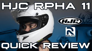 HJC RPHA 11 PRO QUICK REVIEW [upl. by Leesen823]