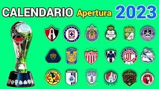 CALENDARIO COMPLETO de la LIGA MX para el TORNEO APERTURA 2023 [upl. by Ronoel]