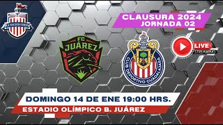 JUAREZ VS CHIVAS FEMENIL EN VIVO LA PREVIA JORNADA 2 CLAUSURA 2024 [upl. by Pallas]