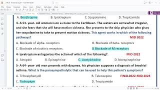 5 autonomics nervous system questions MCQ فارما مراجعة اسئلة [upl. by Tina]