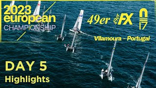 2023 49er 49erFX and Nacra 17 World Championships  Day 5 Highlights [upl. by Hardi391]