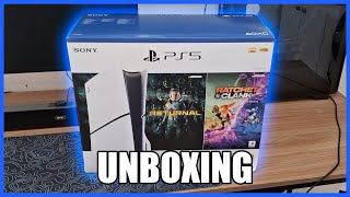 COMPREI UM PLAYSTATION 5 SLIM  UNBOXING [upl. by Isolt33]