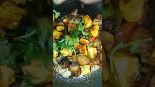 ✨Navratri Special Mashroom Paneer Thali without garlic amp onion navratrithalirecipe indianfood yt [upl. by Eenimod]