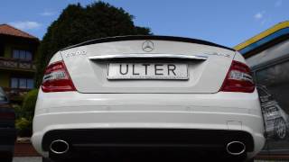 Mercedes W204 C200 Ulter Sport exhaust sound [upl. by Kubetz]