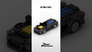 Honda Civic EJ1 1993 Fast and Furious 1 Lego MOC [upl. by Verada]