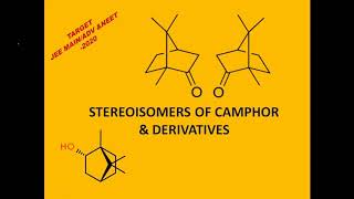 Stereoisomers of camphor [upl. by Madelin]