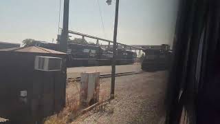 Passing Norfolk Southern fueling pads in Harrisburg Pennsylvania on Amtrak Pennsylvanian Train 42 [upl. by Ettenawtna]