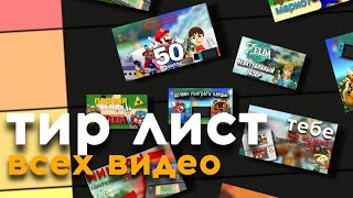 ТИР ЛИСТ ВСЕХ МОИХ ВИДЕОЮБИЛЕЙНОЕ ВИДЕО [upl. by Niro747]