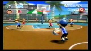 Wii Sports Resort Basketball vs Shinnosuke  Level 2500  3316 [upl. by Gnoix]