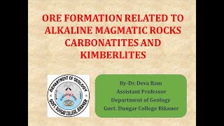 Ore formation related to Alkaline Rocks [upl. by Iturhs691]