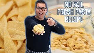 NoFail Homemade Pasta Recipe The Only Fresh Pasta Recipe you will ever need [upl. by Ardna]