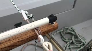 Sheet To Tiller Steering  No Autopilot Or Windvane Needed [upl. by Valentine]