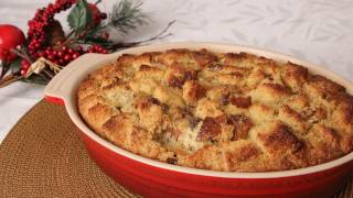 Panettone Bread Pudding Recipe  Laura Vitale  Laura in the Kitchen Episode 272 [upl. by Adnilem]