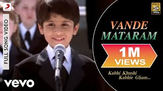 Vande Mataram Full Video  K3GHrithik RoshanUsha Uthup Kavita Krishnamurthy [upl. by Keisling]