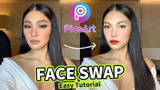 FACE SWAP USING PICSART TUTORIAL [upl. by Gerger894]