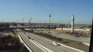 Dallas airport DFW International Airport from The Skylink highspeed train [upl. by Ameg]