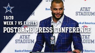 Dak Prescott Postgame Press Conference quotGreat Complimentary Footballquot  Dallas Cowboys 2019 [upl. by Nnodnarb76]