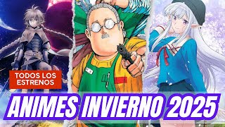 ESTRENOS ANIME INVIERNO 2025  TODOS LOS ESTRENOS [upl. by Erine]