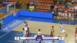 U14M  FC BARCELONA LASSA vs CENOR OBRADOIRO Previa MiniCopa Endesa Infantil 2016 [upl. by Maroney]