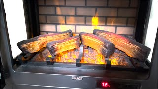 Allen  Roth Electric Fireplace Review And Demo Sold at LOWES [upl. by Eissed]