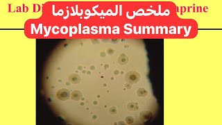 ملخص الميكوبلازما Mycoplasma Summary [upl. by Oicaroh]