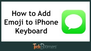 How to Add Emojis to iPhone Keyboard [upl. by Sirraj]