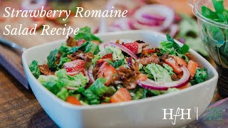 Strawberry Romaine Salad Recipe  At Home with Ruth McKeaney  A Series with Homeworthy [upl. by Japha]