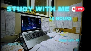 Study with me  LIVE🔴JEE 202510 hrs hrs Live Rain Sound🌧 JEE2025 studyhard livedaily IITBOM [upl. by Lletnohs]