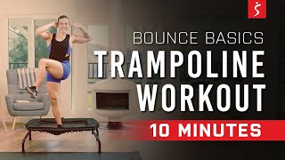 BEGINNER Rebounder Workout Bounce Basics  10 Minutes [upl. by Ajup]