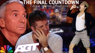 THE JURYS SOUND IS THE AMAZING TO HYSTERICS WITH THE SONG THE FINAL COUNTDOWN AMERICAS GOT TALENT [upl. by Kuehnel]