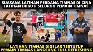 LATIHAN PERDANA TIMNAS DI CHINA DIGELAR TERTUTUP PEMAIN TIMNAS LANGSUNG LANJUT REFRESHING SHOPPING [upl. by Recnal]