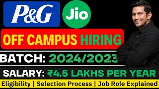 Jio Hiring Started  Direct Test Hiring  2025 Batch Hiring Off Campus  2024 Batch Hiring [upl. by Rhiamon]