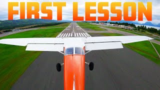 First Flight Lesson for Student Pilot  Flight Training [upl. by Dirrej]