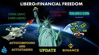 LIBERO FINANCIAL FREEDOM NEW STAKING BUYBACKS UPDATE BSC [upl. by Eldwen986]