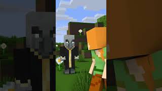 Alex VS illager VS Pro minecraftanimation animation shorts minecraft proplayer [upl. by Mikes]