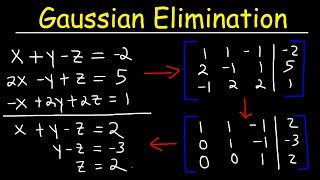 Gaussian Elimination amp Row Echelon Form [upl. by Hanforrd]