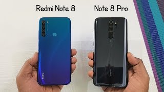 Redmi Note 8 vs Redmi Note 8 Pro SpeedTest amp Camera Comparison [upl. by Enovaj]