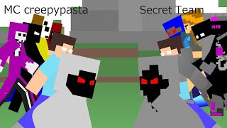 MC creepypasta vs Secret Team [upl. by Karl]