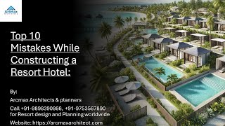 Top 10 Mistakes While Constructing a Resort HotelResort Construction GuideResort Design and plans [upl. by Ntsud116]