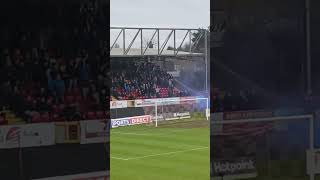 The Glenavon fans throw Pyro A hefty fine incoming 👀 Glenavon Portadown NIFL IrishLeague [upl. by Louise241]