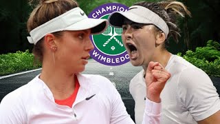 Bianca Andreescu vs Jaqueline Cristian  Wimbledon 2024 [upl. by Karrah]