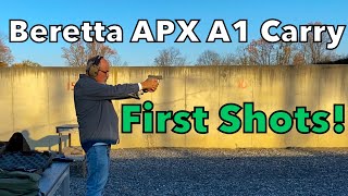 First Range Test of the Beretta APX A1 Carry Shooting with Oom George [upl. by Jeu]