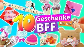 10 süße DIY Geschenke für die BFF  Geschenkideen für die beste Freundin  schnell und einfach DIY [upl. by Nahrut]