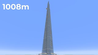 1008 Blocks High The Minecraft Jeddah Tower Showcase [upl. by Narih]